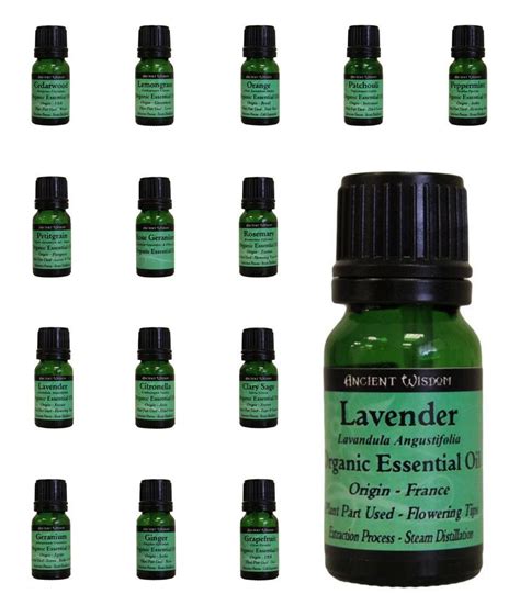 Ancient Wisdom Pure Organic Essential Oil 10ml