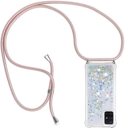 Telefoon Ketting Hoesje Voor Samsung Galaxy A51 Hoesje Bling