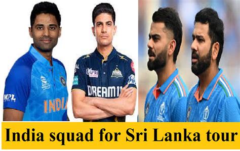 India Squad For Sri Lanka Tour