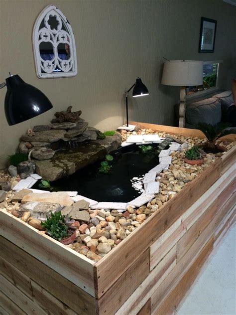 Side view of boys new home. | Turtle terrarium, Turtle habitat, Turtle ...