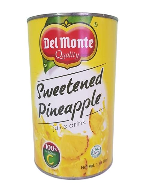 Del Monte Sweetened Pineapple Delicious Juice Drink Pack Of 1 Can X 1