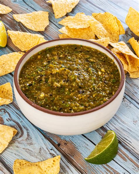 Roasted Hatch Chile Salsa Verde Chiles And Smoke