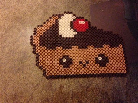 Kawaii pie perler beads by Mcnugget5220 on deviantART Melt Beads ...