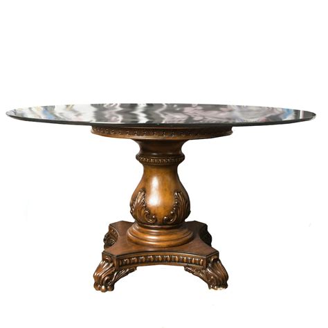 Havertys Villa Clare Round Dining Table Ebth