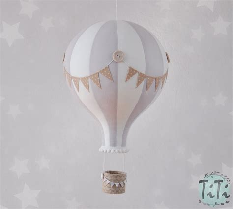 BIG Hot Air Balloon Travel Theme Nursery Decor Hot Air Balloon Retro Style Baby Shower Gift
