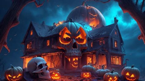 Premium AI Image Halloween Wall Paper