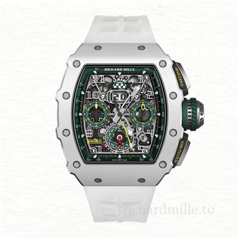 Richard Mille Rm Transparent Dial Men S Rubber Band Silver