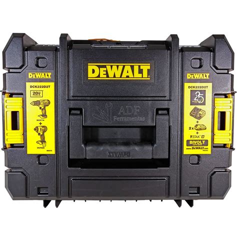 Kit De Parafusadeiras Dcd Dcf V Ah Maleta Tstak Dewalt