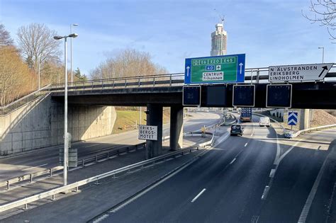 Nya Inlandsgatan Ppnar I Eriksbergsmotet Trafik G Teborg Trafik