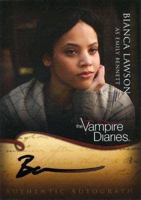 VAMPIRE DIARIES A20 BIANCA LAWSON AUTOGRAPH -- Antique Price Guide ...