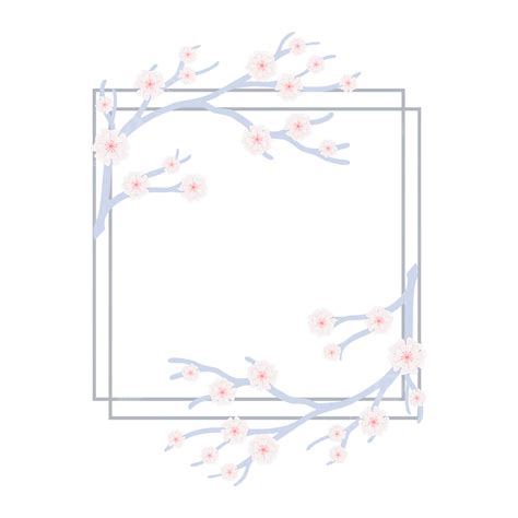 Elegant Wedding Cherry Blossom Paper Flower Frame Elegant Cherry