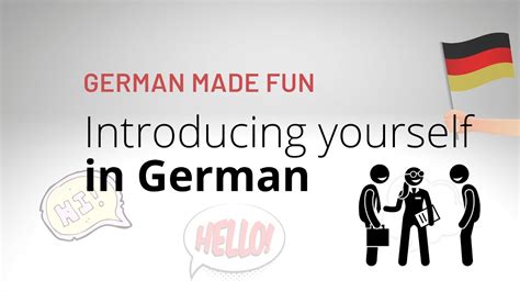 Learn German Introducing Yourself In German German Made Fun Youtube