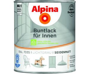 Alpina Farben Buntlack F R Innen Lichtgrau Ml Seidenmatt Ab