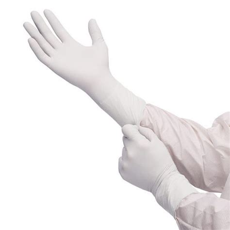 G3 Sterile White Nitrile Gloves 30 Cm Hand Specific Prudential