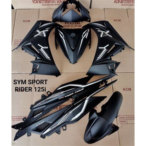 Coverset Sym Sport Rider 125i Siap Sticker Dan Set Kosong Shopee Malaysia