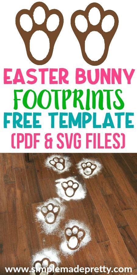 Free Printable Easter Bunny Feet Template Simple Made Pretty 2024 Easter Bunny Footprints