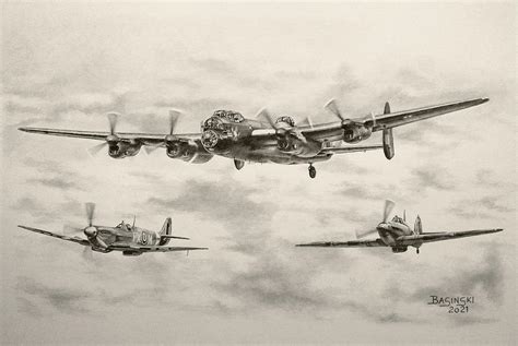 Battle of Britain Memorial Flight by M-Basinski-Drawings on DeviantArt