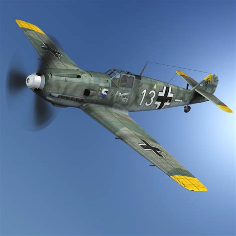 Messerschmitt Bf 109 3d Model Turbosquid 1685102