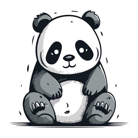 Cute Panda Bear Vector Illustration Of A Panda Bear 33643993 Vector