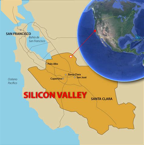 Mapa De Silicon Valley