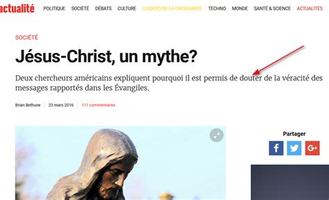 Jésus na jamais existé UN MYTHE