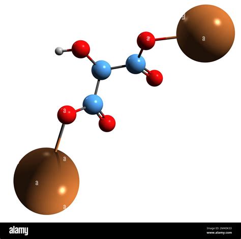 3d Image Of Potassium Malate Skeletal Formula Molecular Chemical