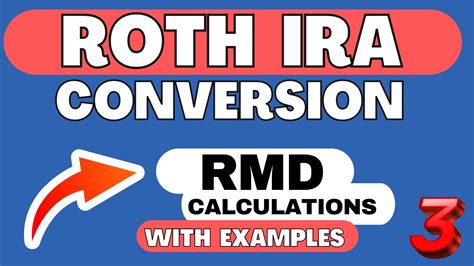 Roth Ira Conversion Part 3 2024 Tax Planning Strategies Rmd Calculations Youtube