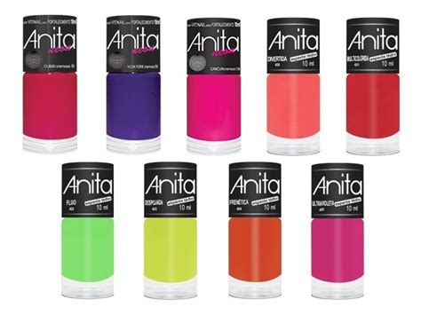 Esmalte Anita Sele O De Cores Somente Neon Mercado Livre