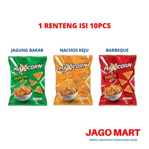 Jual Maxicorn All Variant Snack Nacho Cheese Roasted Corn Bbq G