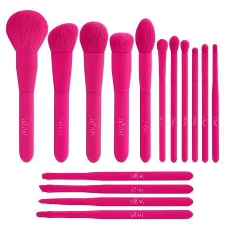 Pink Makeup Brushes Set