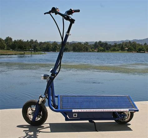 Solar Electric Scooter With 20 Mile Range - Unfinished Man