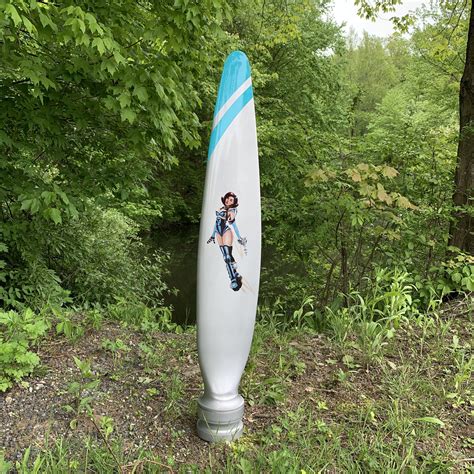 Outer Space Babe Rocket Fueled Pinup Girl Airplane Propeller Blade ...
