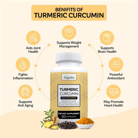 Vita Organics Premium Strength Turmeric Curcumin With Bioperine