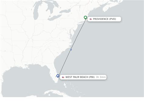 Direct (non-stop) flights from Providence to West Palm Beach ...