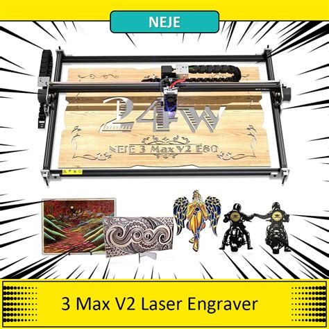 Neje Max V Laser Engraver Cutter W W Laser Power E Laser