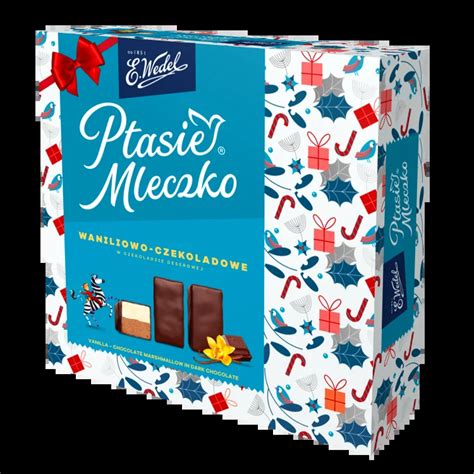 Wedel Ptasie Mleczko Vanilla Chocolate Duo Flavour Chocolate Covered