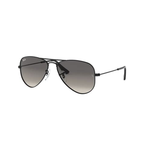 Culos Solar Ray Ban Junior Aviador Rb S Preto Brilho