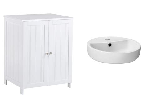 Nicolina White Vanity Unit And Basin Set Departments Diy At Bandq