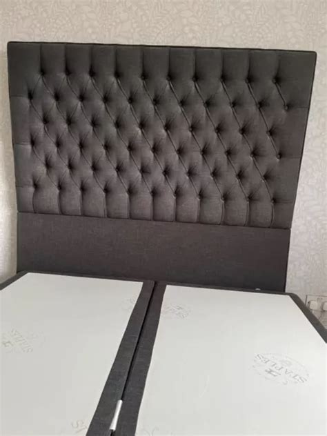 King Size Staples Divan Bed With Hotel Headboard Picclick Uk