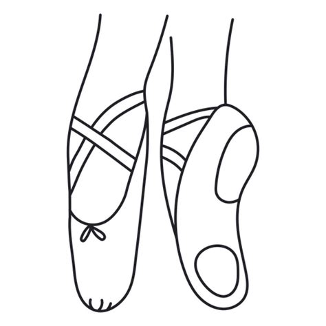 Diseño PNG Y SVG De Zapatos De Punta De Ballet Para Camisetas