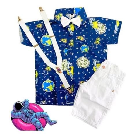 Conjunto Temático Luxo Astronauta Menino Galáxia Festa Shopee Brasil