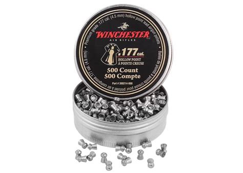 Winchester 177 Cal Pellets Hollowpoint 9 75 Grains 500ct Air Gun