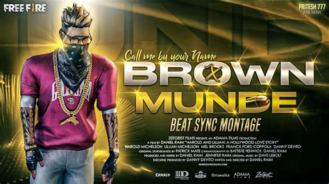 Brown Munde Beat Sync Montage Video Free Fire Collab With Kalki 777