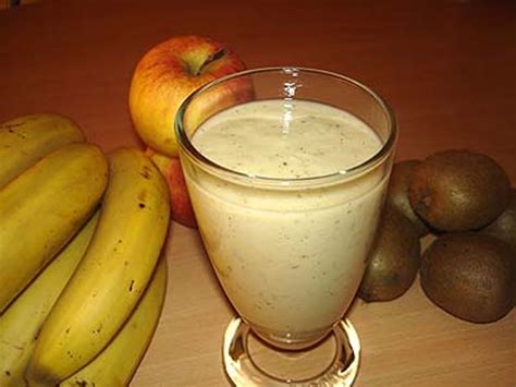 Milk Shake Pomme Banane Et Kiwi Recette De Milk Shake Pomme Banane