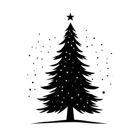 Snowy Christmas Tree Svgpngdxf File For Cricut Silhouette And Laser