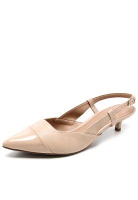 Scarpin Bebec Bico Fino Nude Compre Agora Dafiti Brasil