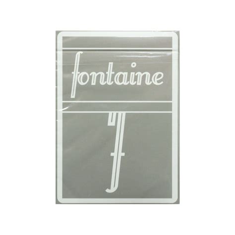 Fontaine Gray Playing Cards - Cards District