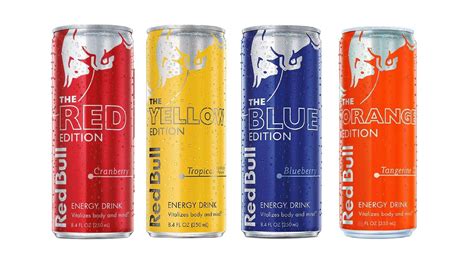 Red Bull Orange Blue Red Yellow Editions Energy Drink Variety Pack Oasis Snacks