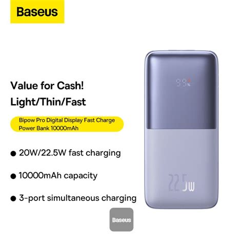 Baseus Online Baseus Bipow Pro Digital Display Fast Charge Power Bank