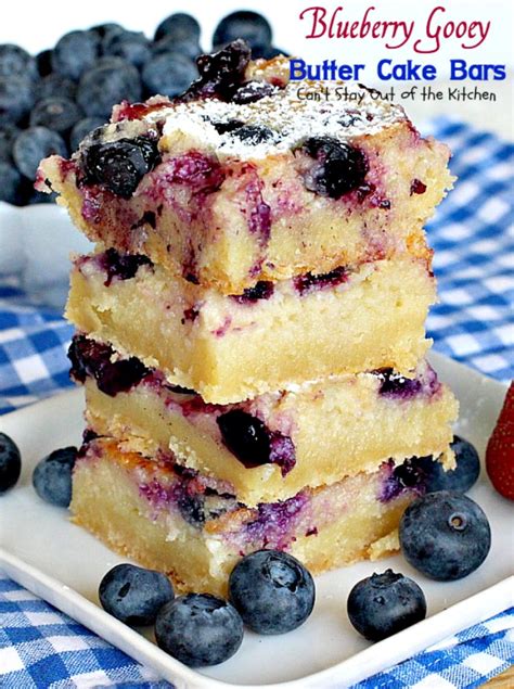 Blueberry Gooey Butter Cake Bars Can T Stay Out Of The Kitchen